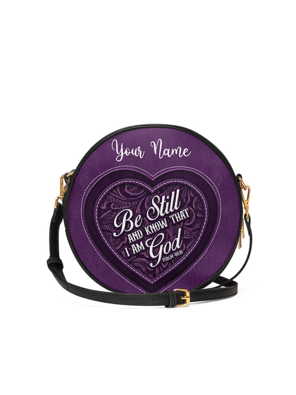 Stillness & Faith Circle Crossbody Bag
