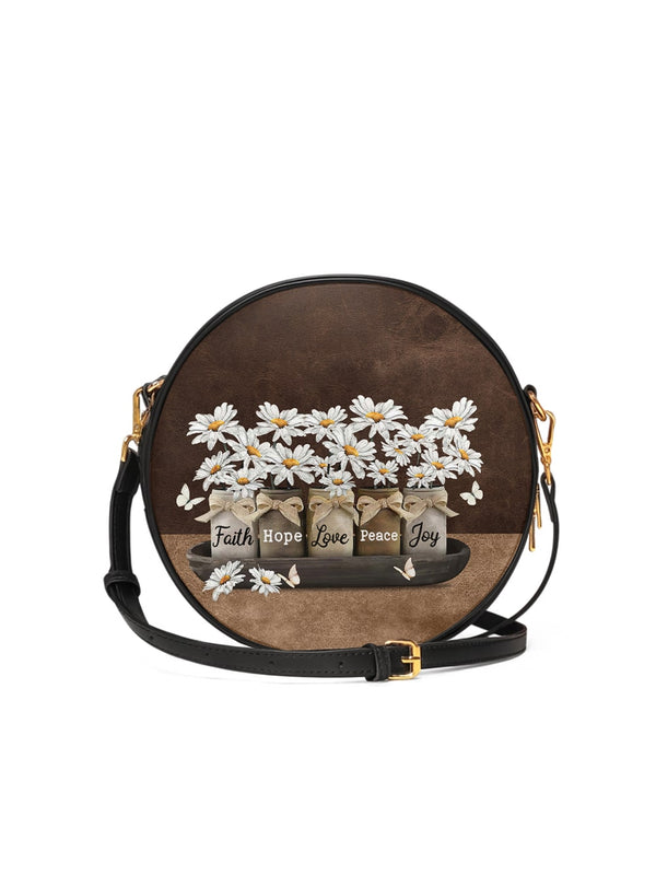 Today I Choose Circle Crossbody Bag