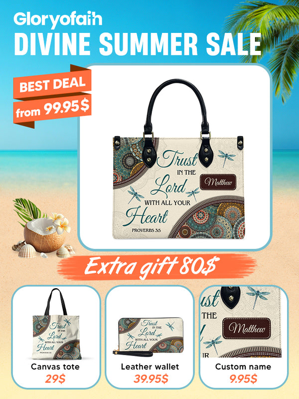 Trust In The Lord Leather Bag Deal