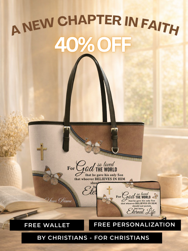 Eternal Life - Leather Tote Bag – Glory of Faith
