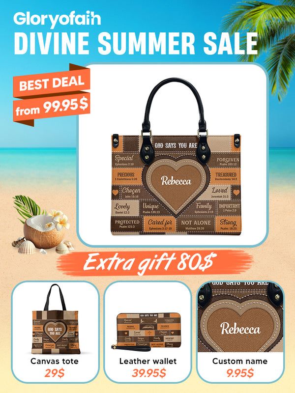 God Says You Are Leather Bag Deal
