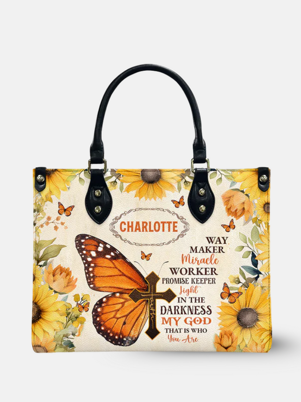 Way Maker Butterfly Leather Bag