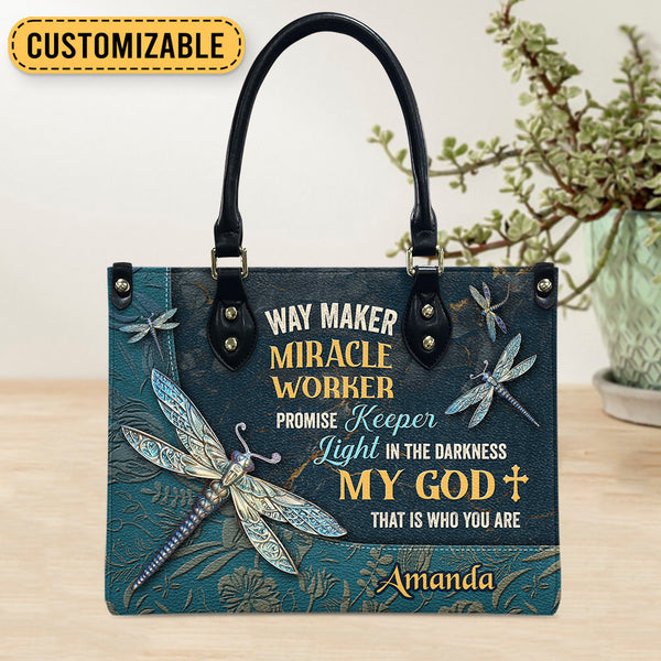 Way Maker Dragonfly Leather Bag