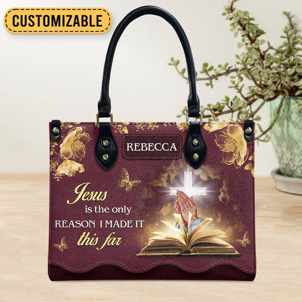 Jesus Is The Reason Leather Bag