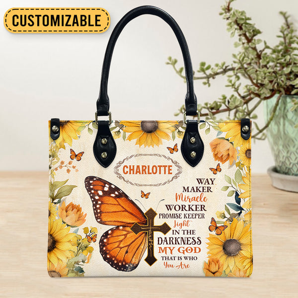 Way Maker Butterfly Leather Bag