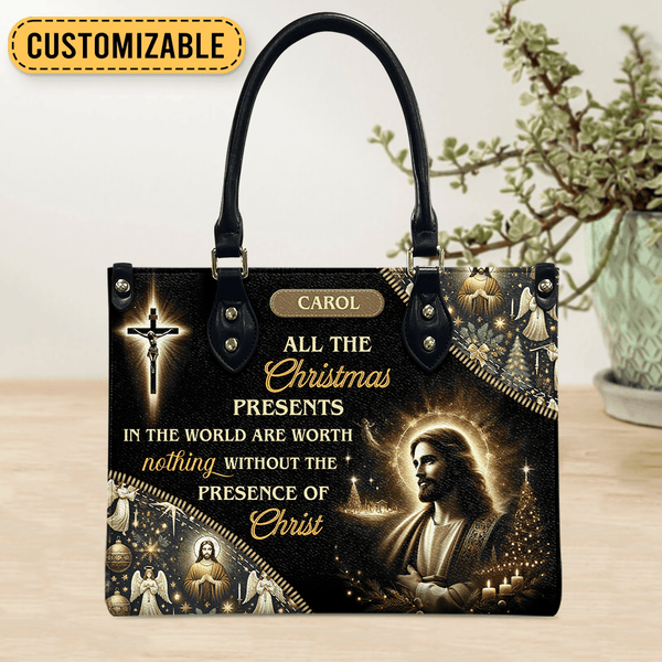 Jesus Presence Leather Bag