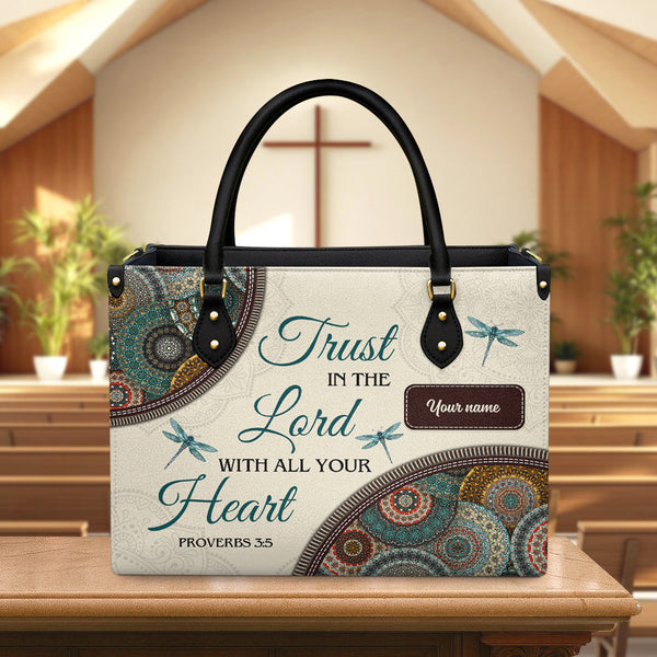 Trust In The Lord Leather Bag