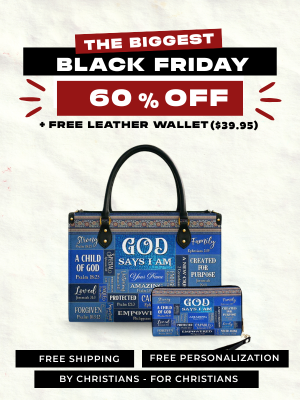 God Says I Am - Leather Handbag