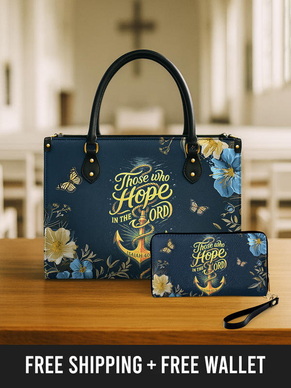 Anchor of Hope - Leather Handbag