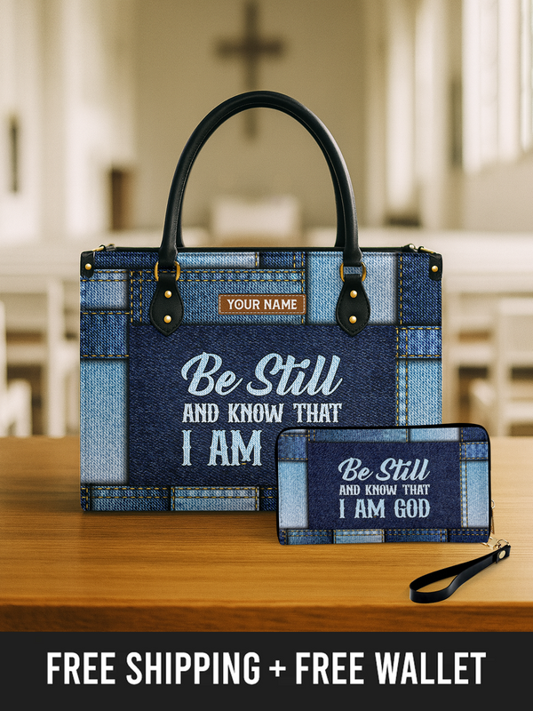 Grace in Stillness - Leather Handbag