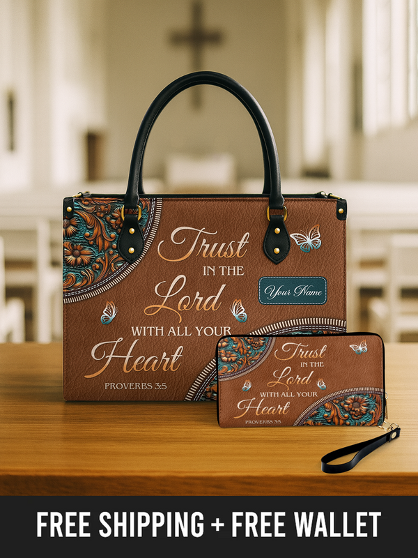 Faithful Guidance - Leather Handbag