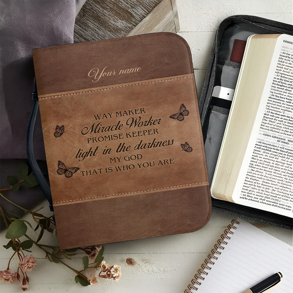 Way Maker Leather Bible Cover