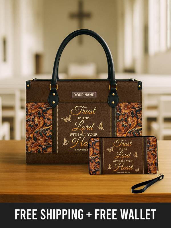 Heart of Faith - Leather Handbag
