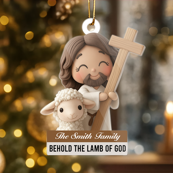 Behold The Lamb Of God - Acrylic Ornament - Car Hanging