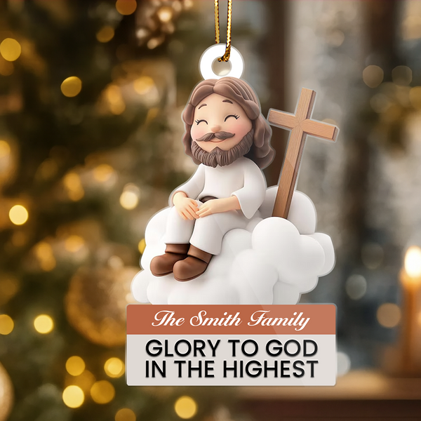 Glory To God - Acrylic Ornament - Car Hanging