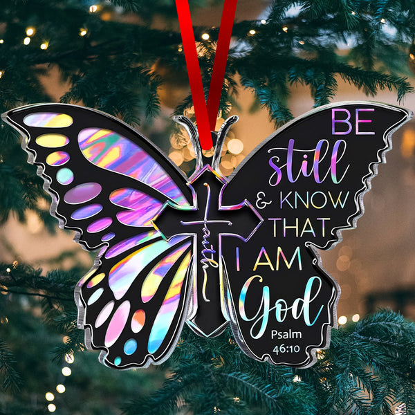 Be Still And Know That I Am God Acrylic Ornament