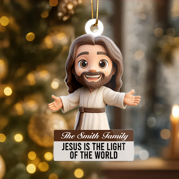 Jesus Is The Light Of The World - Acrylic Ornament - Car Hanging