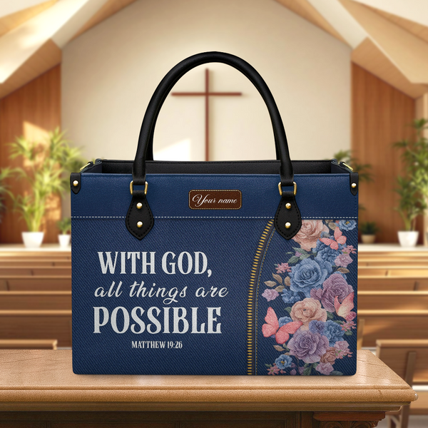 With God Leather Bag