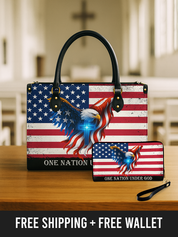 One Nation Under God - Leather Handbag