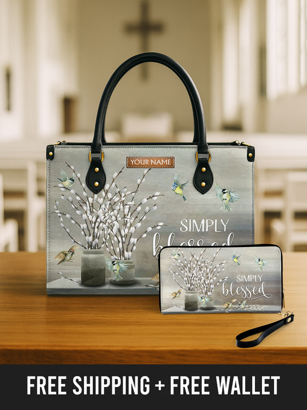 Simply Blessed - Leather Handbag