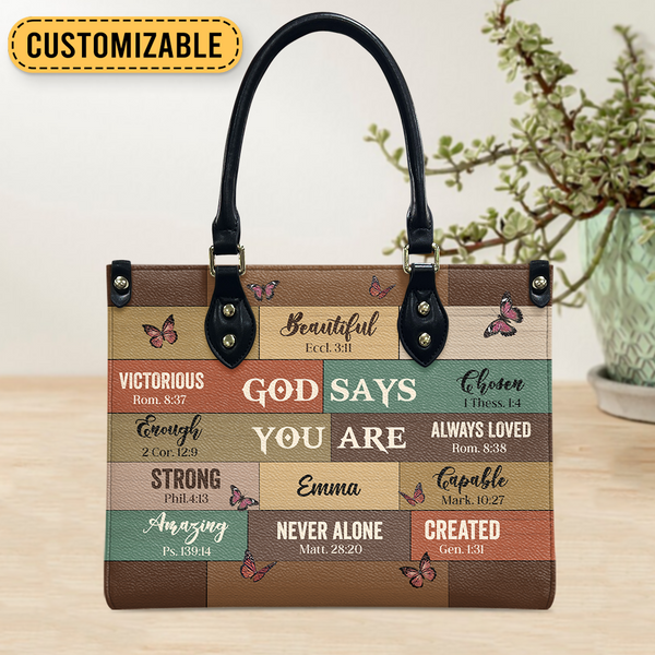 God Says Leather Bag