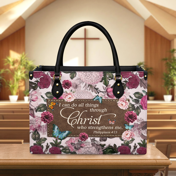 Flower Garden Leather Bag