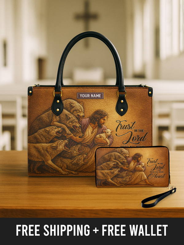 Guardian of the Lamb - Leather Handbag