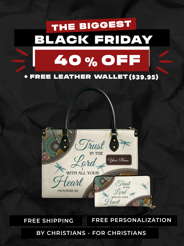 Trust In The Lord - Leather Handbag
