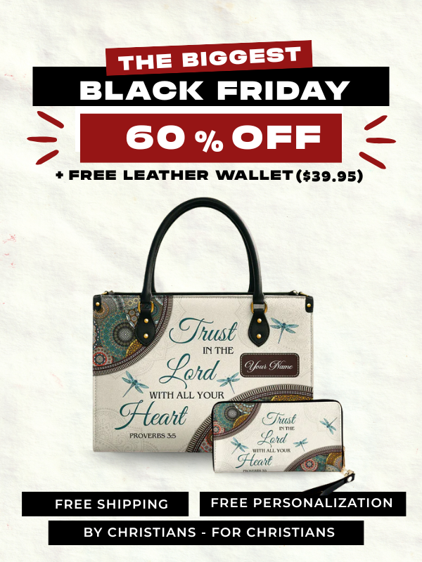 Trust In The Lord - Leather Handbag