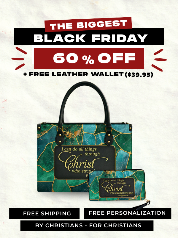 Strength in Christ - Leather Handbag