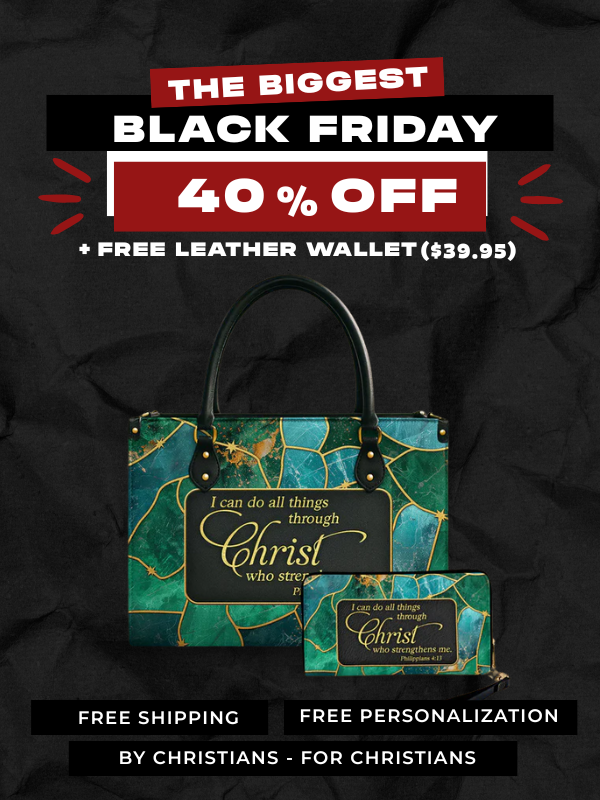 Strength in Christ - Leather Handbag