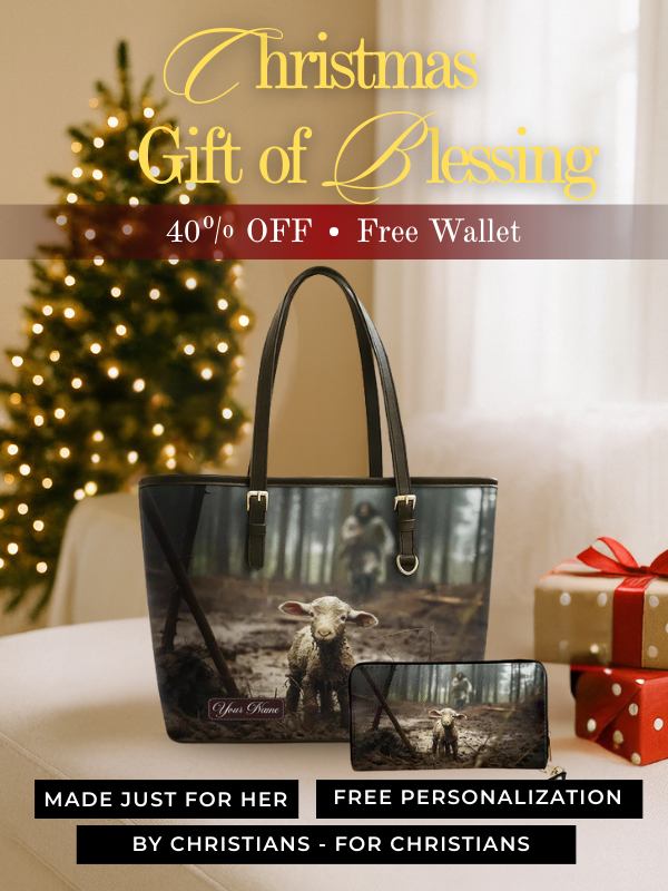 The Good Shepherd - Leather Tote Bag