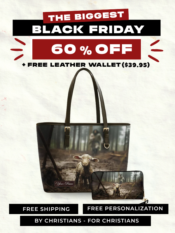 The Good Shepherd - Leather Tote Bag