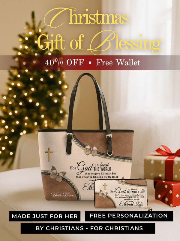 Eternal Life - Leather Tote Bag