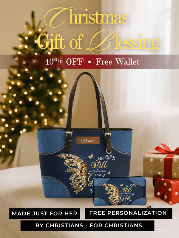 Be Still Butterfly - Leather Tote Bag