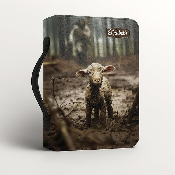 Little Lamb Leather Bible Cover