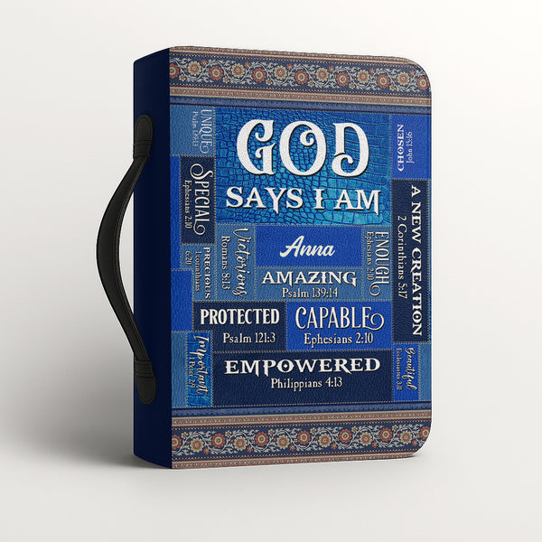 God Says Leather Bible Cover