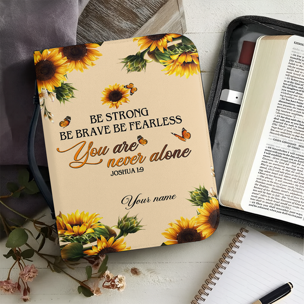 Copertina in pelle per la Bibbia "Be Strong"