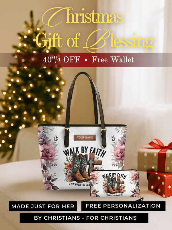 Walk by Faith Western - Leather Tote Bag