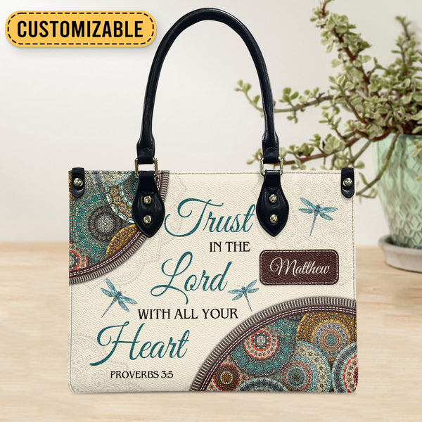 Trust In The Lord Leather Bag