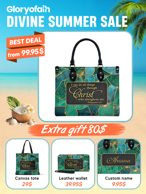 I Can Do All Things Leather Bag Deal