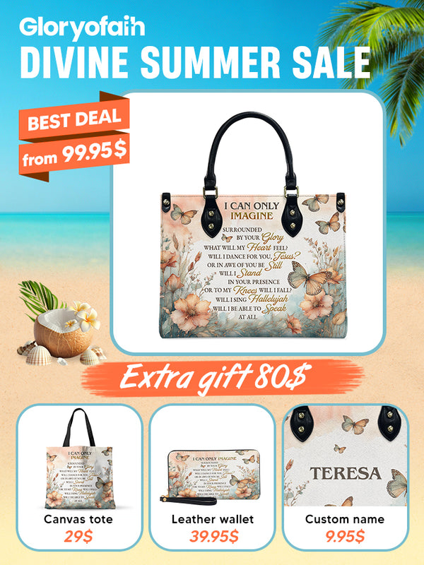 I Can Only Imagine Floral Leather Bag Deal