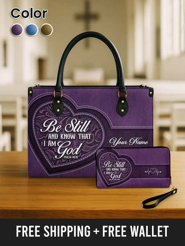 Stillness & Faith - Leather Handbag