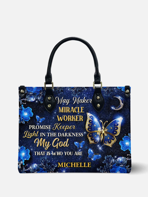 Way Maker Butterfly Leather Bag