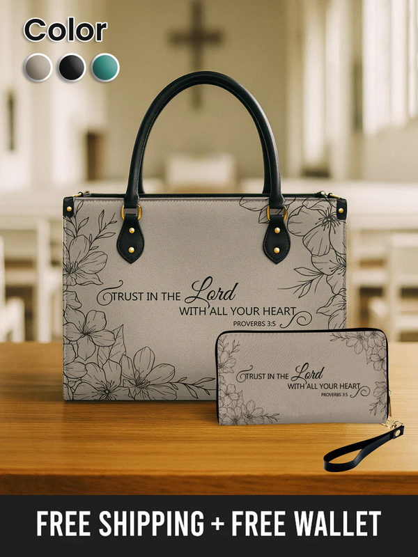 Faithful Bloom - Leather Handbag