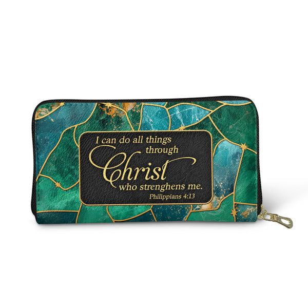 I Can Do All Things Leather Wallet