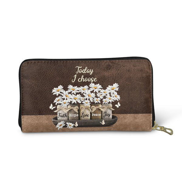 Today I Choose Leather Wallet